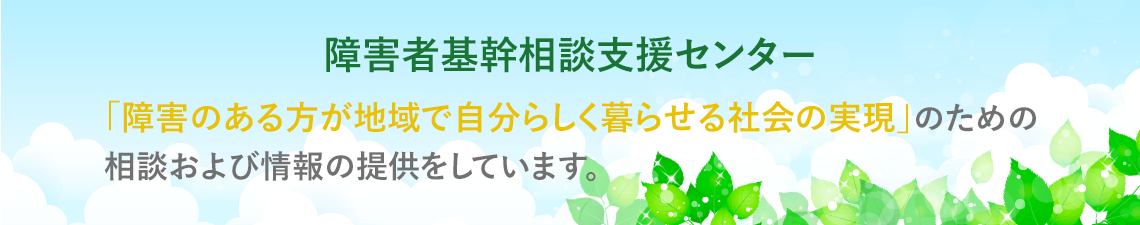 「障害のある方が堺市で自分らしく暮らせる社会の実現」のための情報を提供しています。